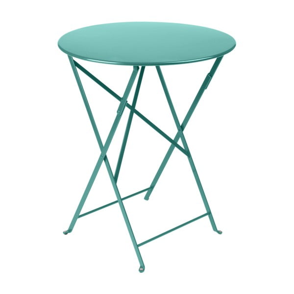 Modrý zahradní stolek Fermob Bistro, ⌀ 60 cm