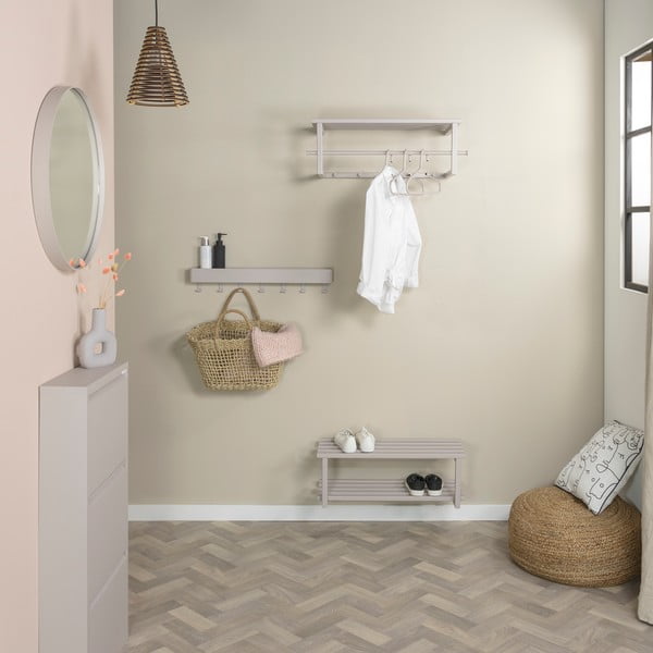 Taupe kovový závěsný botník 71x26x34 cm Marco – Spinder Design-image-1