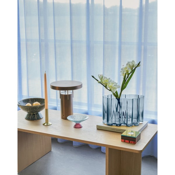 Červeno-modrá skleněná mísa na ovoce ø 15 cm Bonbon – Hübsch-image-4