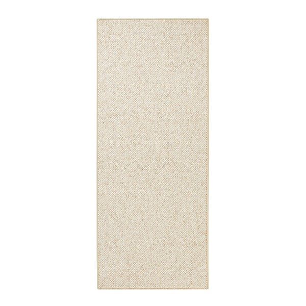 Běhoun BT Carpet Wolly v krémové barvě, 80 x 200 cm