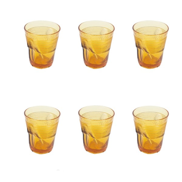 Sada 6 sklenic Kaleidos 360 ml, amber