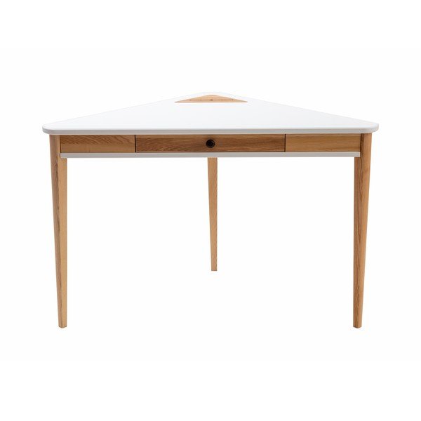 Bílý rohový pracovní stůl Ragaba Ashme-image-3