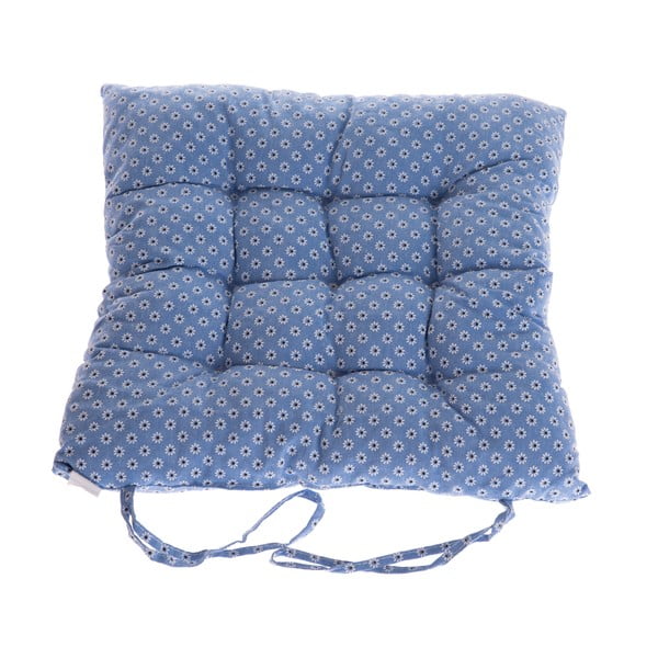 Světle modrý podsedák na židli Dakls Skye, 40 x 40 cm