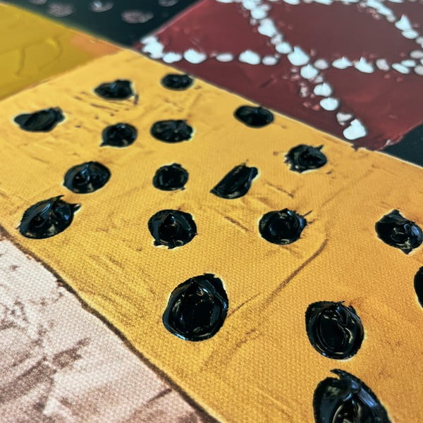 Obraz s ručně malovanými prvky na plátně 70x100 cm Mae – Styler-image-3