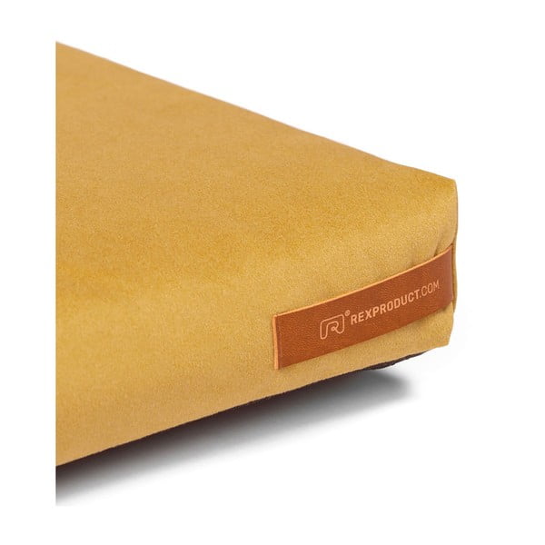 Žlutá matrace pro psa z Eko kůže 90x110 cm SoftPET Eco XXL – Rexproduct-image-4