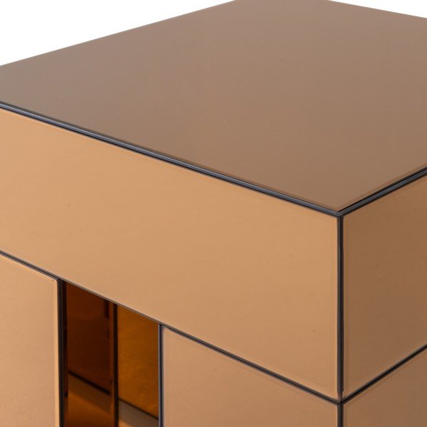 Lesklý odkládací stolek 45x45 cm Mirrox – WOOOD-image-4