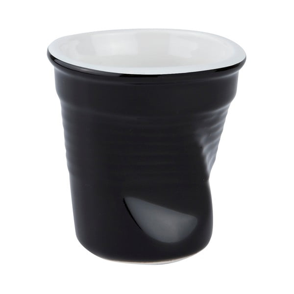 Sada černých porcelánových hrnků 0,1 l, 4 ks