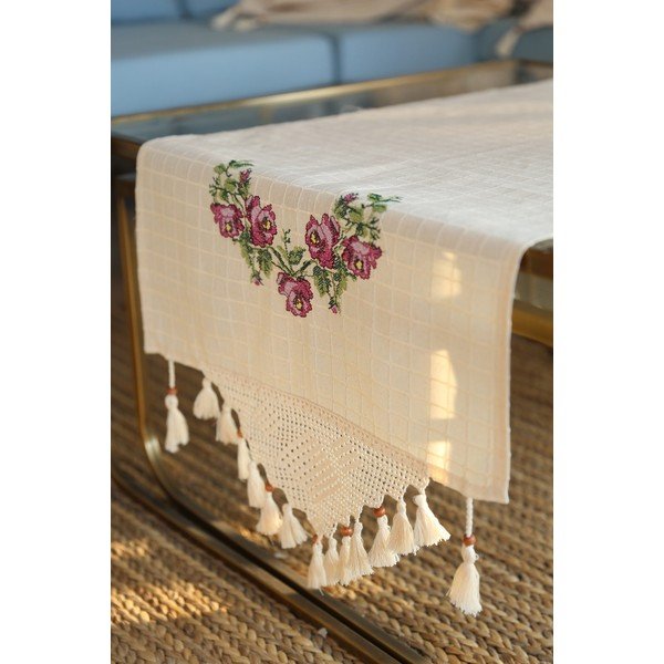 Bavlněný běhoun na stůl 45x150 cm Cross – Oyo Concept-image-1