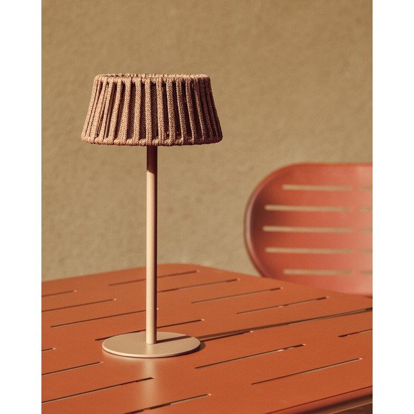LED stolní /přenosné solární venkovní svítidlo (výška 30 cm) Aldet – Kave Home-image-1