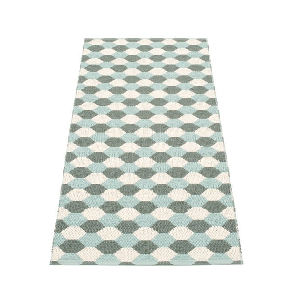 Zeleno-tyrkysový vnitřní a venkovní běhoun 70x160 cm Dana Army – Pappelina