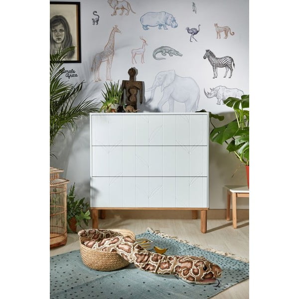 Bílá dětská komoda BELLAMY Toteme Botanic-image-2