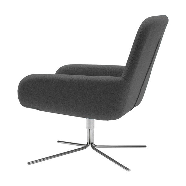Antracitové otočné křeslo Softline Coco Swivel-image-4
