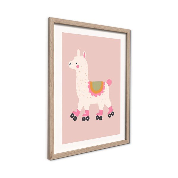 Dětský obrázek 30x40 cm Roller Llama – Styler-image-4