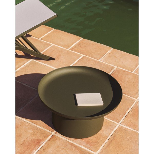 Kovový kulatý zahradní stolek ø 70 cm Arcola – Kave Home-image-2