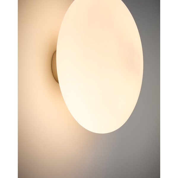 Bílé/ve stříbrné barvě nástěnné svítidlo ø 26 cm Bamila – Kave Home-image-3