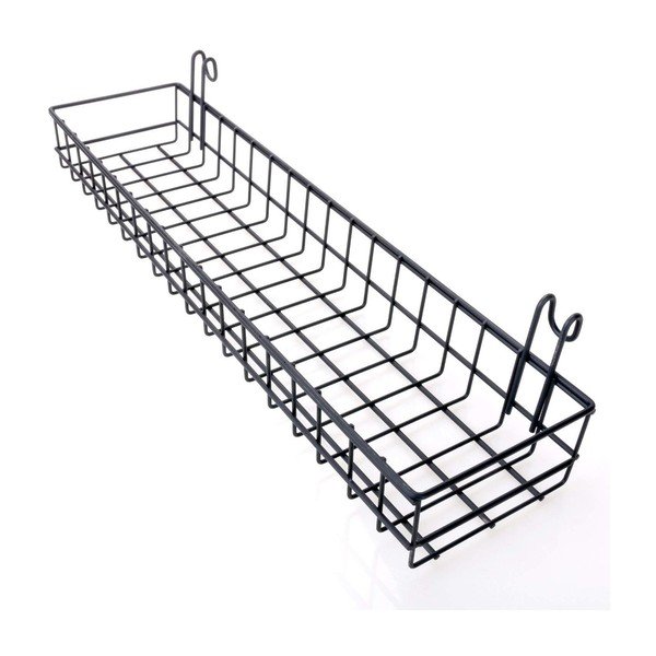 Černý přídavný košík k nástěnce Reminder, délka 40 cm-image-2