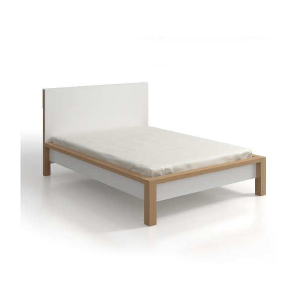 Dvoulůžková postel z borovicového dřeva SKANDICA InBig, 160 x 200 cm