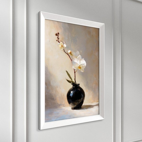 Tištěný obraz s rámem 56x75 cm White Orchid – Styler-image-4