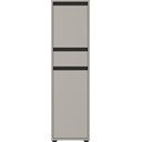 Šedá vysoká úzká koupelnová skříňka 33x121 cm Lemont – Germania