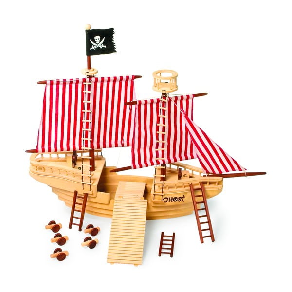 Dřevěná pirátská loď na hraní Legler Pirate