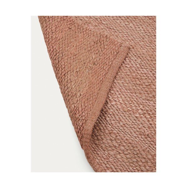 Jutový venkovní koberec v lososové barvě 160x230 cm Sallova – Kave Home-image-3
