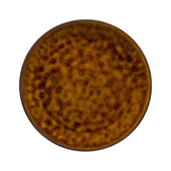 Hnědý kameninový podnos Costa Nova Roda, ⌀ 28 cm