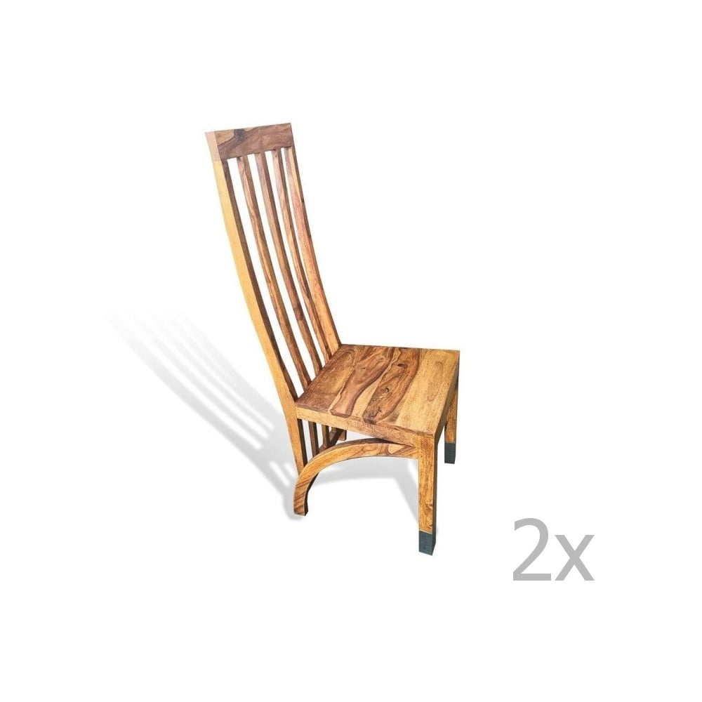 Sada 2 židlí z palisandru Sob Margao
