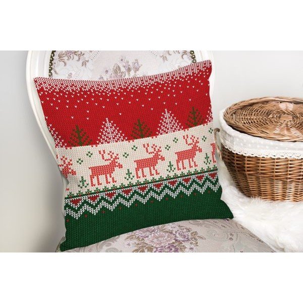 Povlak na polštář s vánočním motivem 43x43 cm Merry Christmas – Mila Home-image-1