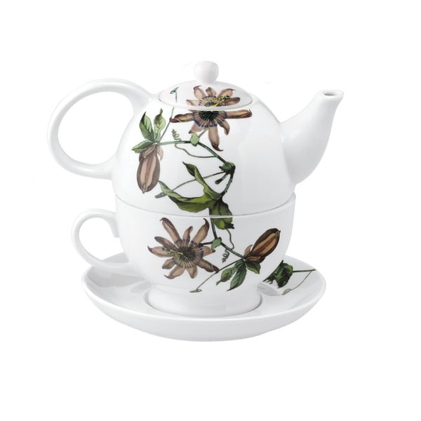 Porcelánová čajová konvice se šálkem Flutter