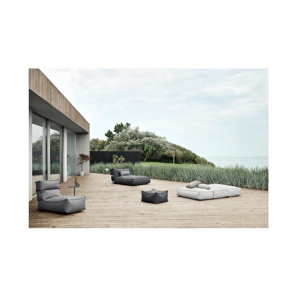 Světle modré polstrované zahradní lehátko STAY – Blomus-image-4