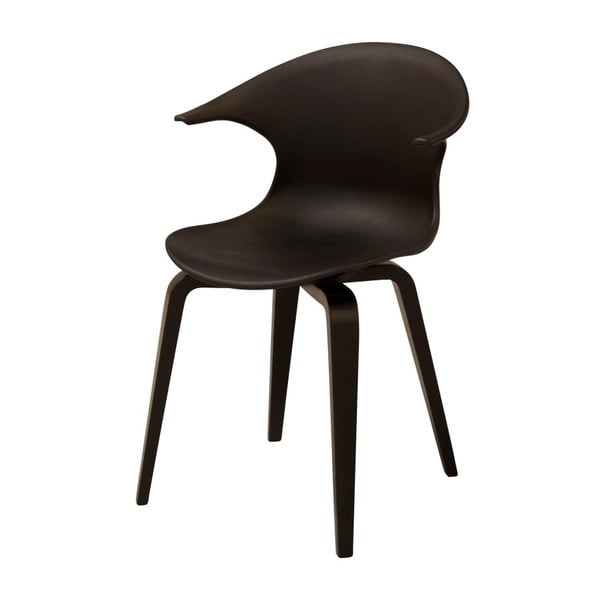 Černá židle s černým podnožím Aemely