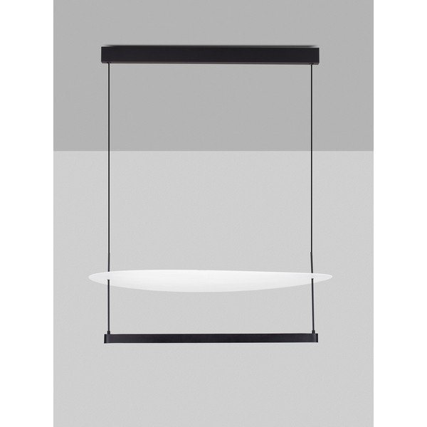 Bílé/matně černé hliníkové LED stmívatelné závěsné svítidlo ø 80 cm Diona – Nova Luce-image-3