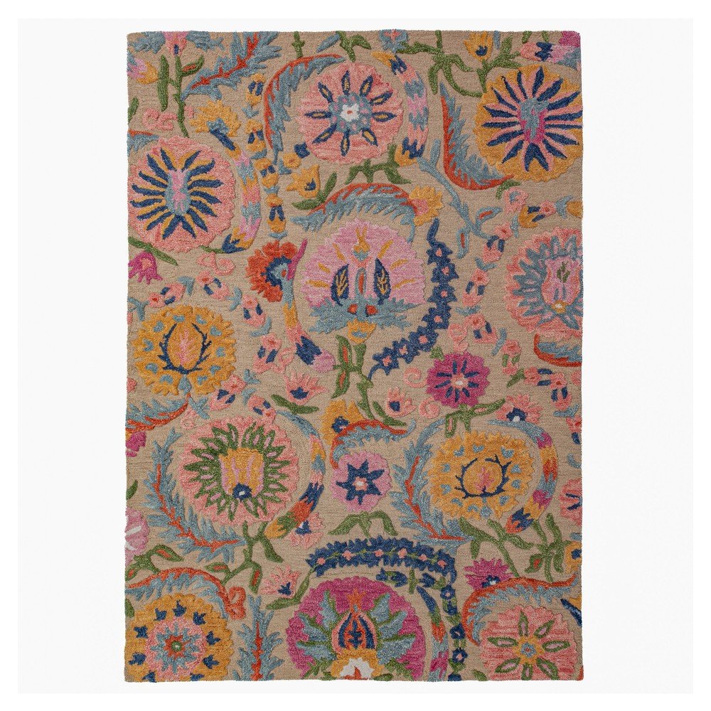 Ručně tkaný vlněný koberec 200x300 cm Amira Floral – Flair Rugs