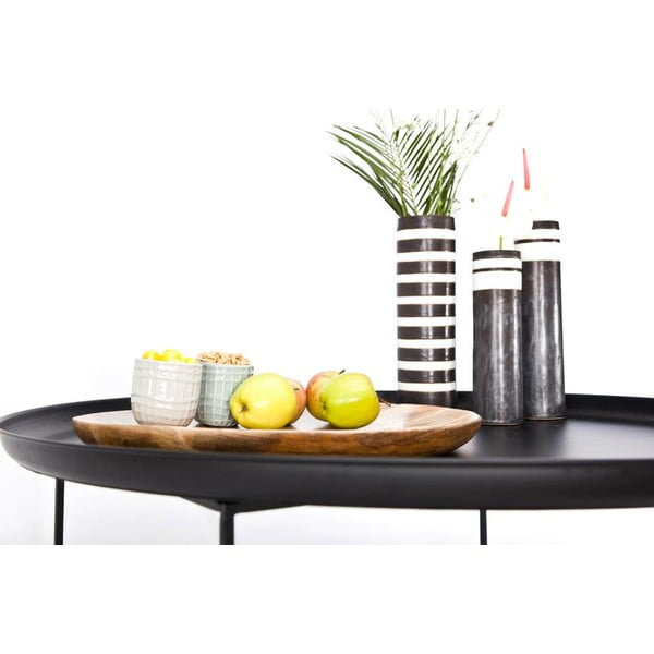 Bílý malý odkládací stolek NORR11 Duke -image-3