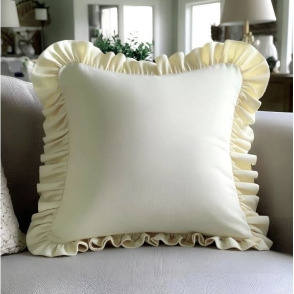Povlak na polštář s příměsí bavlny 40x40 cm Ruffled – Mila Home