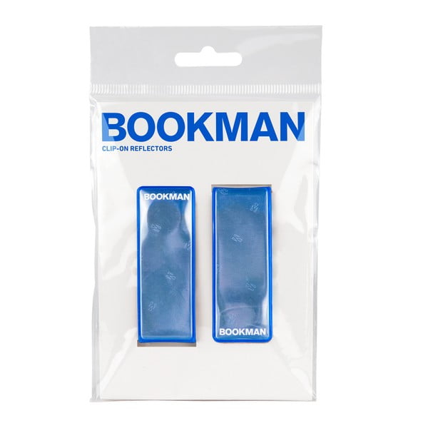 Modrá magnetická připínací odrazka Bookman