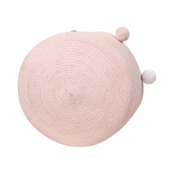 Světle růžový látkový dětský koš na hračky ø 30x30 cm Bubbly – Lorena Canals-image-4