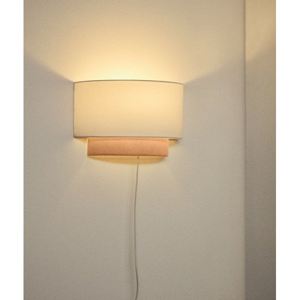 Béžové dětské svítidlo s textilním stínidlem Bianella – Kave Home-image-1