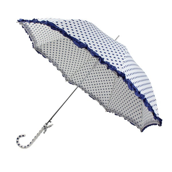 Modrobílý vystřelovací deštník Bombay Duck Confetti