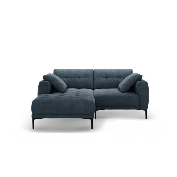 Tmavě modrá rohová pohovka (levý roh/s lenoškou) Bemy – Micadoni 