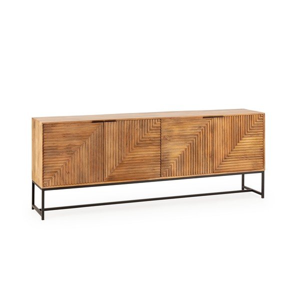 Komoda z mangového dřeva v přírodní barvě 210x80x40 cm Nereida – MOME