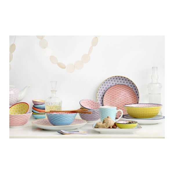 Malý modrý porcelánový talíř Tokyo Design Studio Star, ⌀ 16 cm-image-1