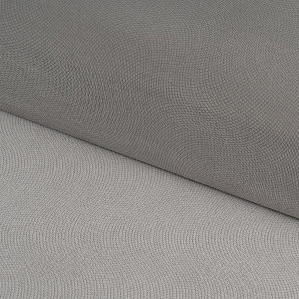 Světle šedý sametový taburet Estela – Casa Selección-image-1