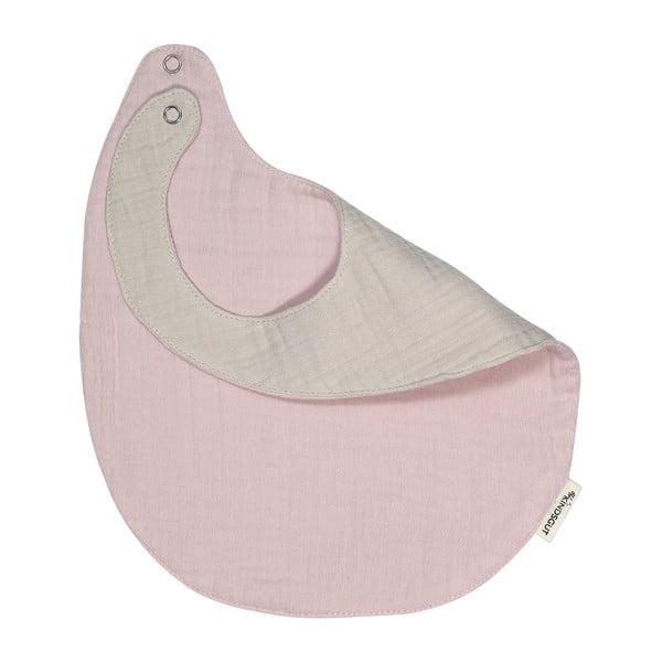 Růžový mušelínový bryndák Kindsgut Oslo-image-4