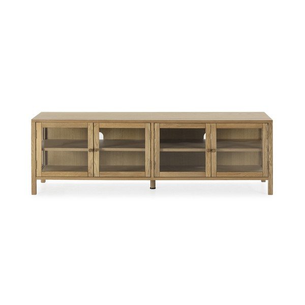 TV stolek v dekoru dubu v přírodní barvě 160x50x40 cm Ceci – MOME
