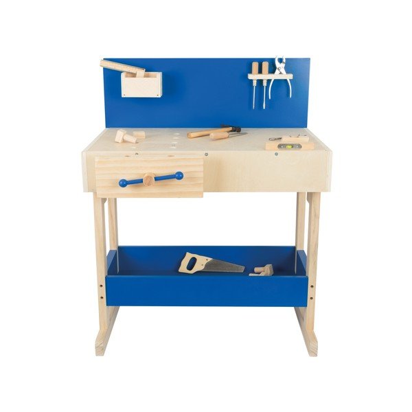 Set dětského dřevěného pracovního stolu s nářadím Legler Workbench-image-4