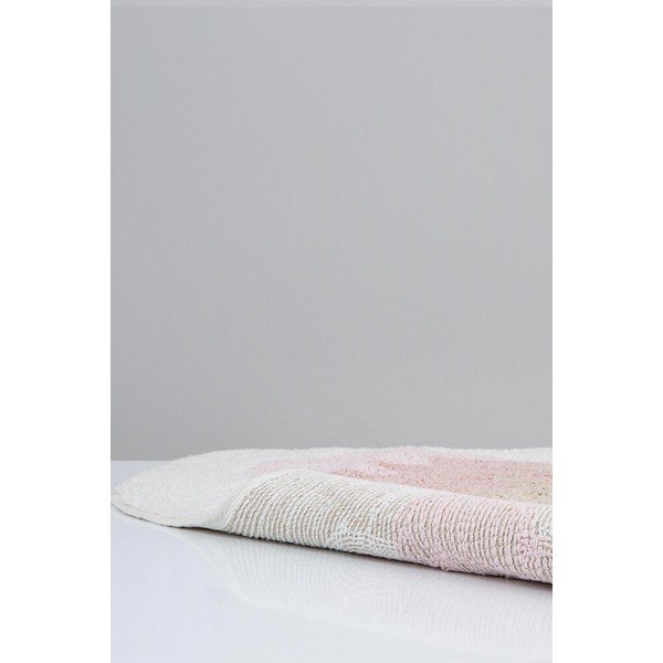 Růžová bavlněná koupelnová předložka Irya Home Collection Lavin-image-4
