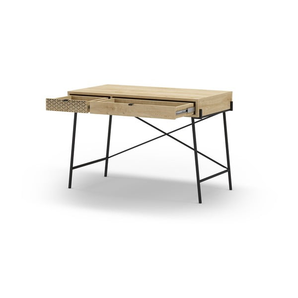 Pracovní stůl v dekoru dubu 60x110 cm Ecrin – Marckeric-image-4