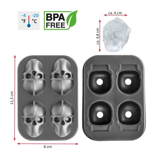 Silikonová forma na led Lebka - Westmark-image-4