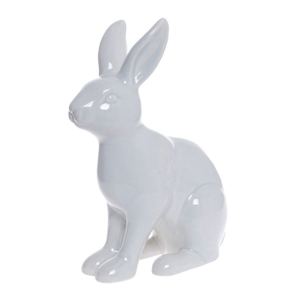 Šedá keramická dekorativní soška Ewax Rabbit Jump